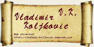 Vladimir Koljković vizit kartica